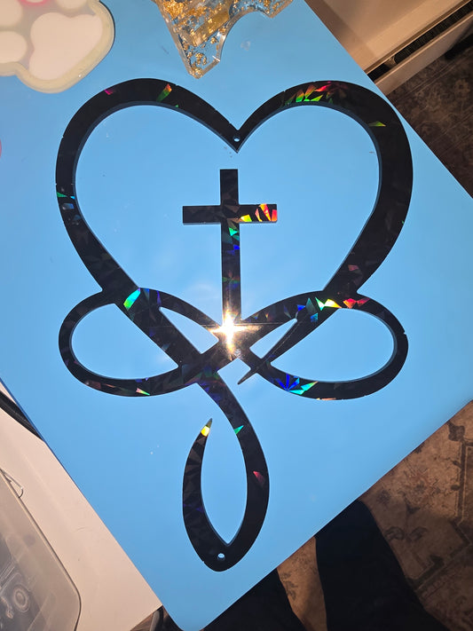 Infinity Cross Heart