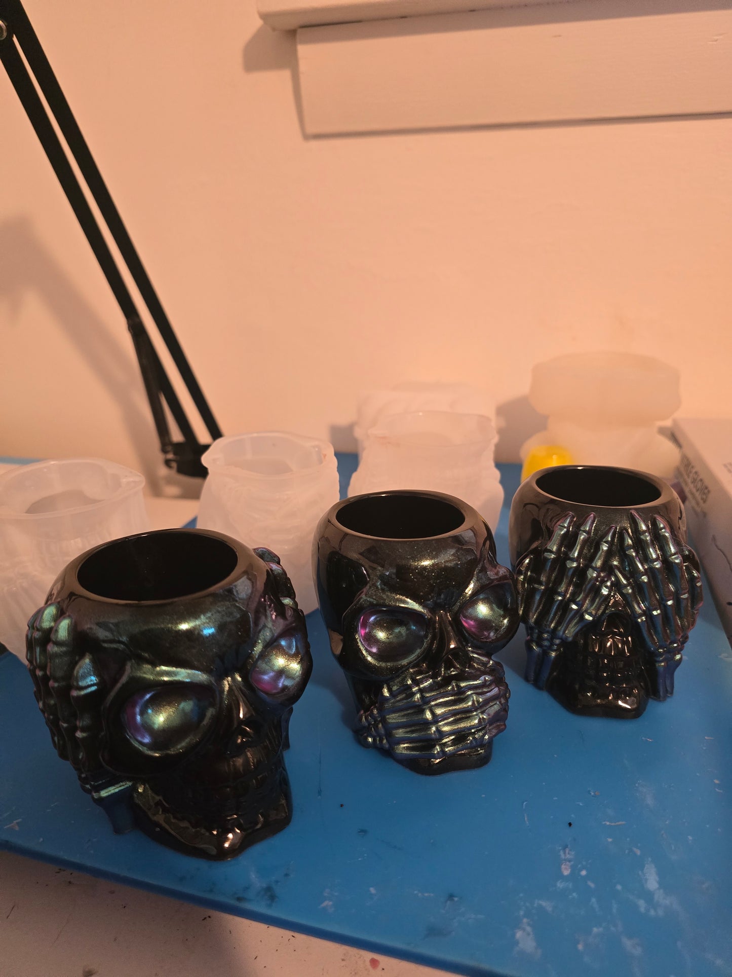 Skull Hear,See,Speak No Plant holders